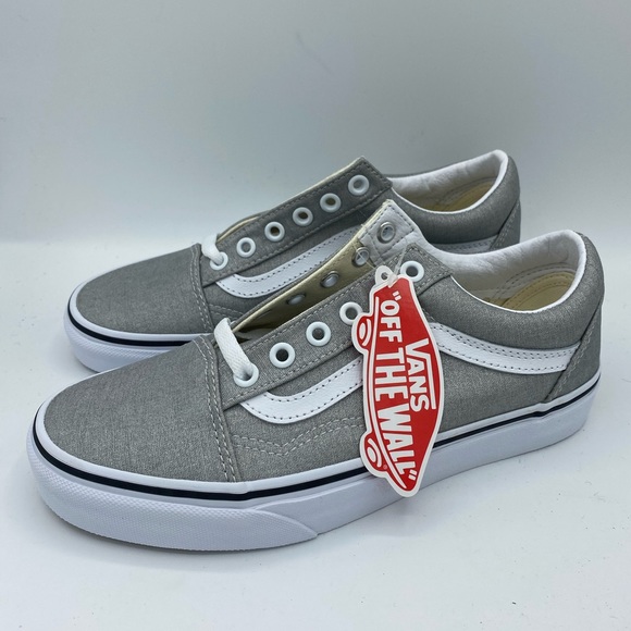Vans Shoes - Vans Silver/True White Old Skool